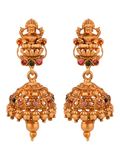 Gold Plated Trendy combo Temple Jewellery Set