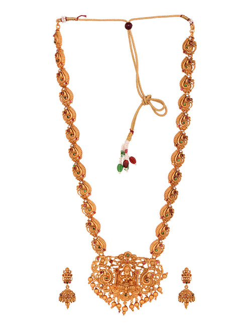 Gold Plated Trendy combo Temple Jewellery Set