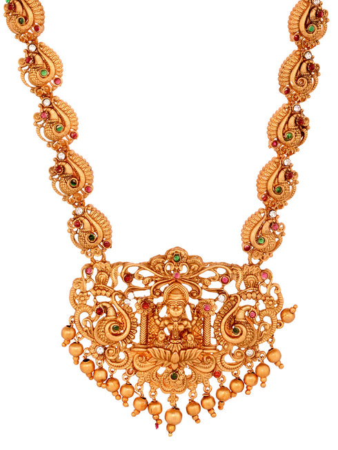Gold Plated Trendy combo Temple Jewellery Set