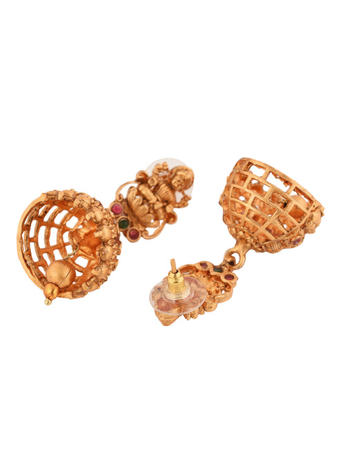 Gold Plated Trendy combo Temple Jewellery Set