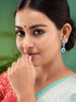 Saraf RS Women Jewellery Turquoise Blue Teardrop Shaped Drop Earrings