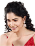 Rose Gold plated AD studded handcrafted Dome shaped Jhumka for Women & Girls