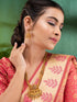 Saraf RS Gold Plated ADStudded Temple Lakshmi Long Haram Jewellery set
