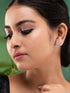 Pink Floral Rose GoldPlated Studs Earrings