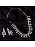 Unique triangular design Diamond Necklace Earrings Modern design for Women & Girls