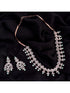 Unique triangular design Diamond Necklace Earrings Modern design for Women & Girls