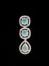Turquoise Blue Solitaire studded Necklace Earrings for Women & Girls
