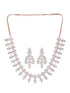 Unique triangular design Diamond Necklace Earrings Modern design for Women & Girls