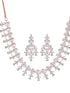 Unique triangular design Diamond Necklace Earrings Modern design for Women & Girls