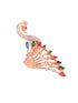 Rose Gold Plated Multi AD studded Peacock Handcrafted Finger Ring