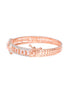 Rose Gold plated AD studded Drop Design Bracelet for Women & Girls