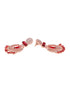 Rose Gold Plated Ruby AD studded Drop Earrings