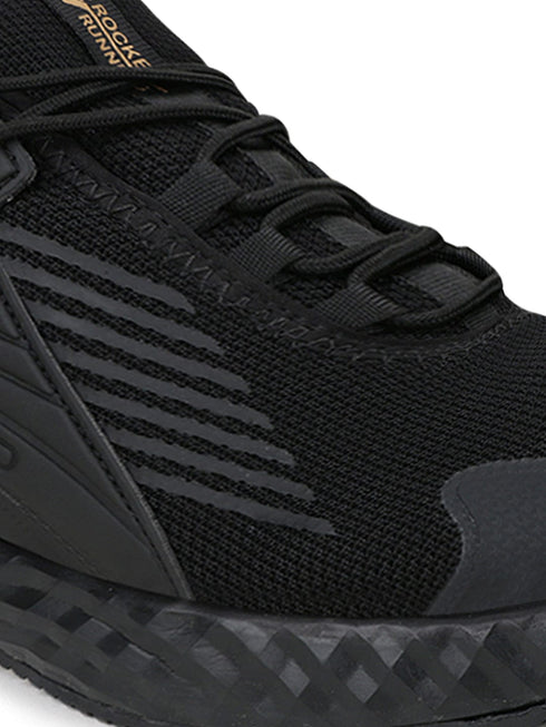 ROCKET PRO Black Men's Sports Shoes