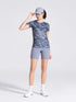 Women's Black Printed Round Neck T-Shirt