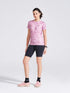 Women's Pink Printed Round Neck T-Shirt