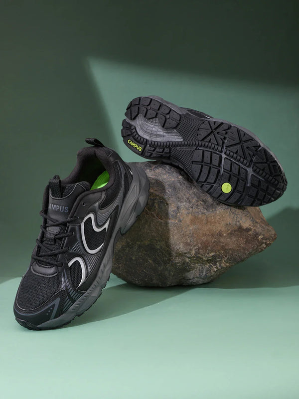 ROVERO Black Men's Sneakers