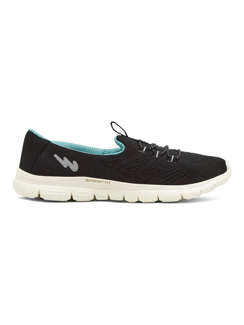 SAFFRON Black Women's Walking Shoes