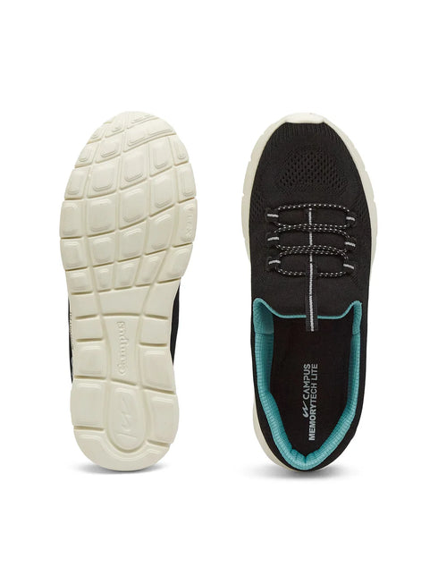 SAFFRON Black Women's Walking Shoes