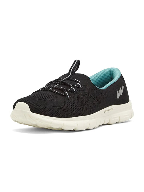 SAFFRON Black Women's Walking Shoes