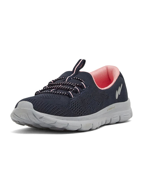 SAFFRON Navy Women's Walking Shoes