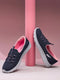 SAFFRON Navy Women's Walking Shoes
