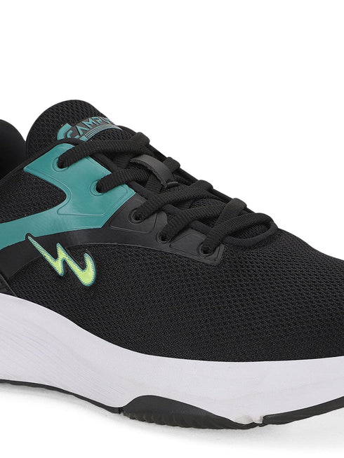 SCALO Black Men's Sports Shoes