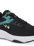 SCALO Black Men's Sports Shoes