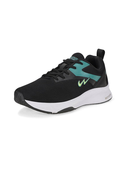 SCALO Black Men's Sports Shoes