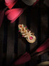 Gold Plated Peacock French Barrette Hair Claw Clip
