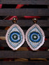 Blue & White Contemporary Dangler Earrings