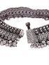 Set Of 2 Oxidised Silver Plated Payal Anklet