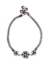 Set Of 2 Oxidised Silver Plated Payal Anklet