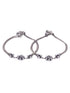 Set Of 2 Oxidised Silver Plated Payal Anklet