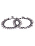 Set Of 2 Oxidised Silver Plated Payal Anklet