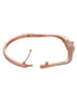 Rose gold Plated White AD Studded Flower Bracelet