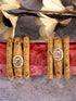 Set Of 6 Gold Plated Panchi Kundan Studded Bridal Bangles