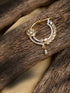 Gold plated AD studded Handcrafted Nose Ring