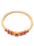 Gold plated Ruby AD studded handcrafted designer Bracelet for Women & Girls