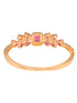 Gold plated Ruby AD studded handcrafted designer Bracelet for Women & Girls