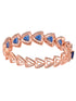 Rose Gold plated Blue AD designer Handcrafted Bracelet for Women & Girls