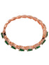 Rose Gold plated Green AD designer Handcrafted Bracelet for Women & Girls