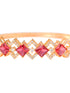 Gold plated Blue AD studded handcrafted stylish Bracelet for Women & Girls