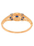 Gold plated Blue AD studded handcrafted designer Bracelet for Women & Girls