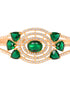 Gold plated Green AD studded handcrafted designer Bracelet for Women & Girls