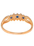 Gold plated Blue AD studded handcrafted stylish Bracelet for Women & Girls