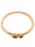 Gold plated Green AD Handcrafted Bracelet for Women & Girls