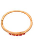 Gold plated Ruby AD Handcrafted Bracelet for Women & Girls