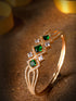 Gold plated Green AD studded handcrafted designer Bracelet for Women & Girls