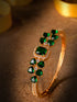 Gold plated Green AD studded handcrafted stylish Bracelet for Women & Girls