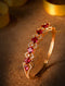 Gold plated Blue AD studded handcrafted stylish Bracelet for Women & Girls